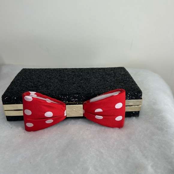 NWT Kate Spade x Disney Minnie Mouse BOW CLUTCH Crossbody Handbag Purse - Picture 4 of 9